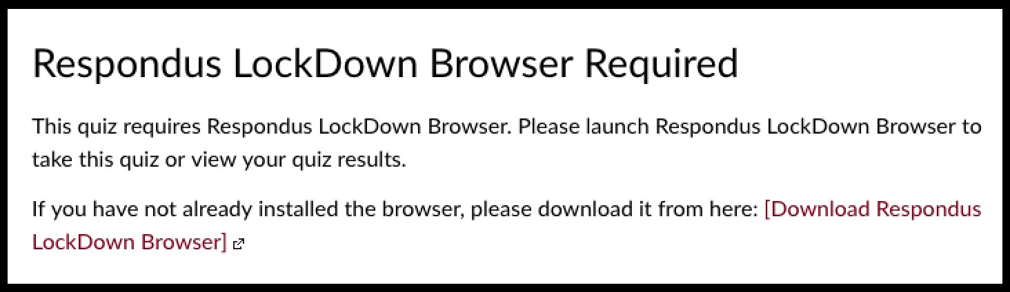 Respondus lockdown browser app download